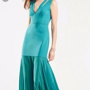 BCBG emerald gown